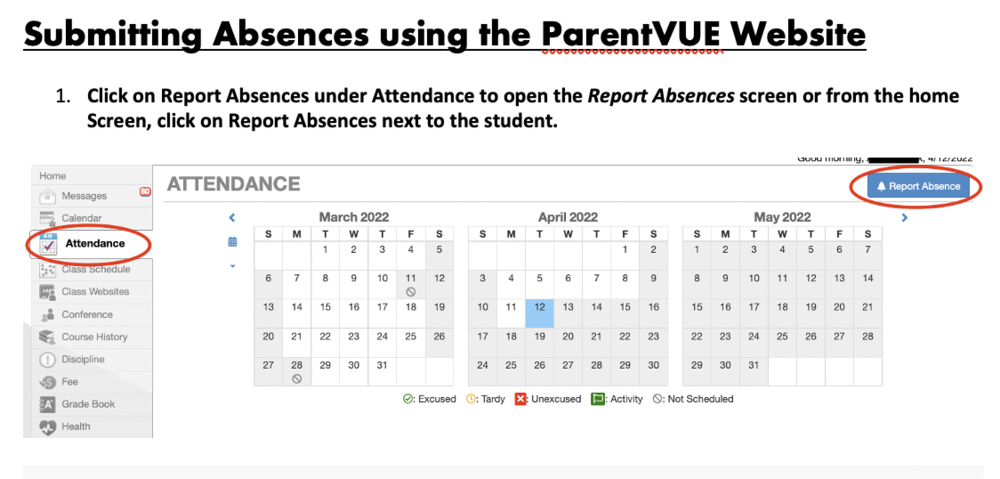 ParentVUE Attendance