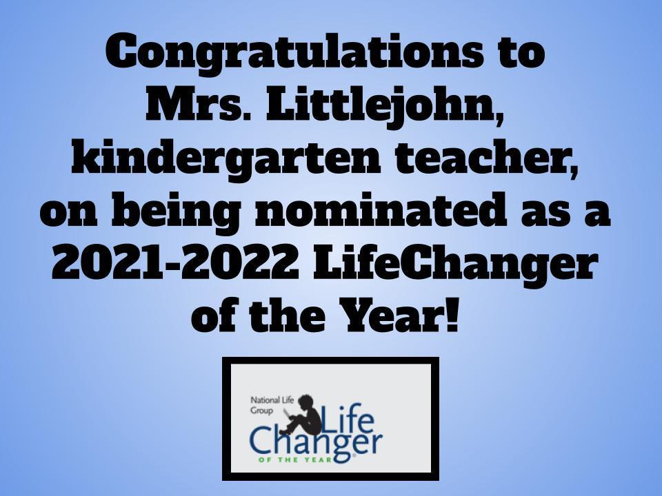 LifeChanger of the Year