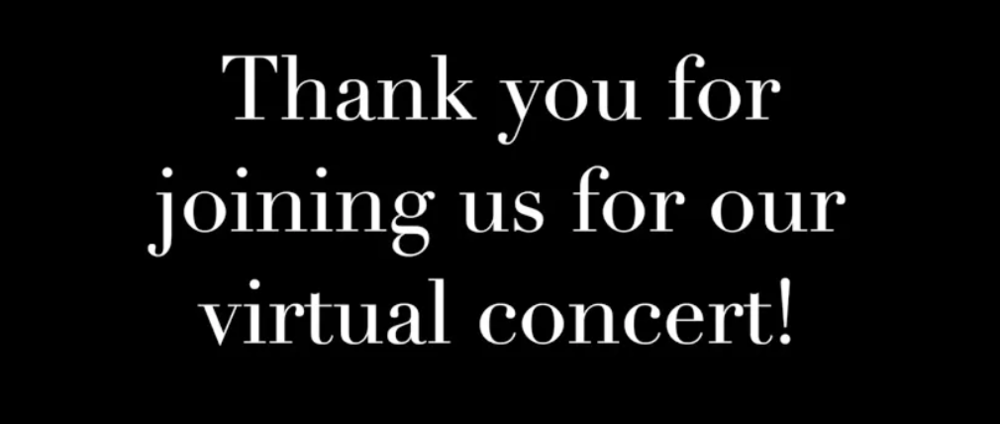 Virtual Concert Friday, Dec. 18th, 7:00pm
