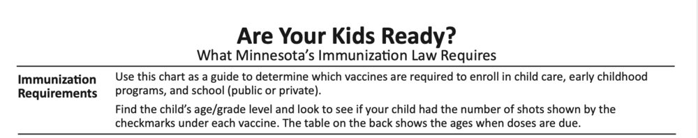 Immunizations