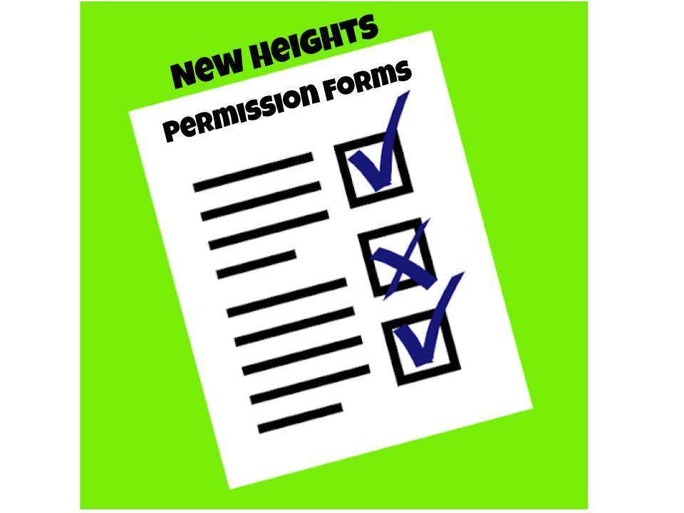 New Heights Permission Forms