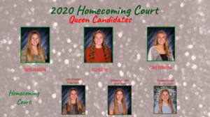 2020 Homecoming Court Announced