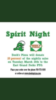 DEEKS Pizza PTO Fundraiser 3/26/19