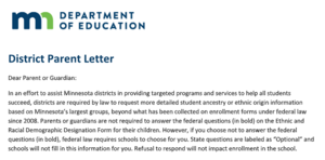 NEW: Ethnic & Racial Designation Form
