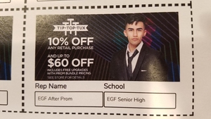 Tip Top Tux Coupon!