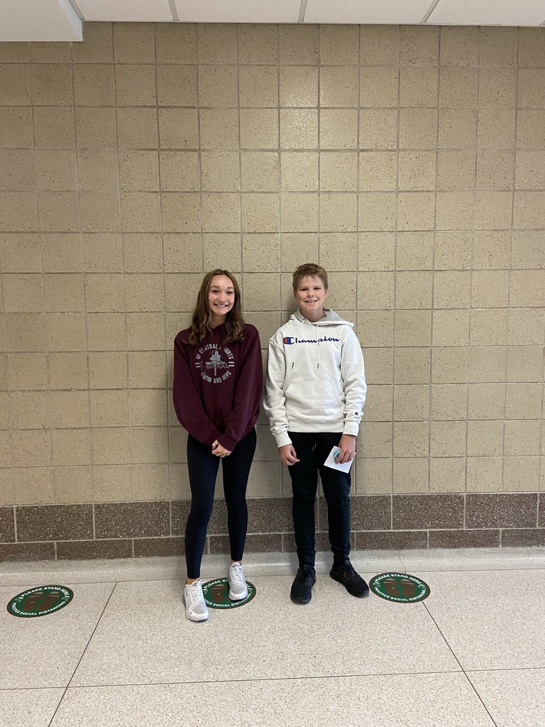 8th Grade September Students of the Month